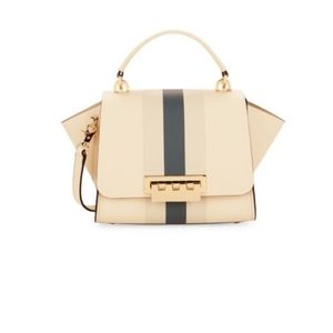 ZAC ZAC POSEN Eartha Striped Leather Crossbody Bag